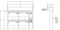 Preview: RENZ Briefkastenanlage Aufputz Tetro Kastenformat 370x330x100mm, mit Klingel - & Lichttaster und Vorbereitung Gegensprechanlage, 4-teilig